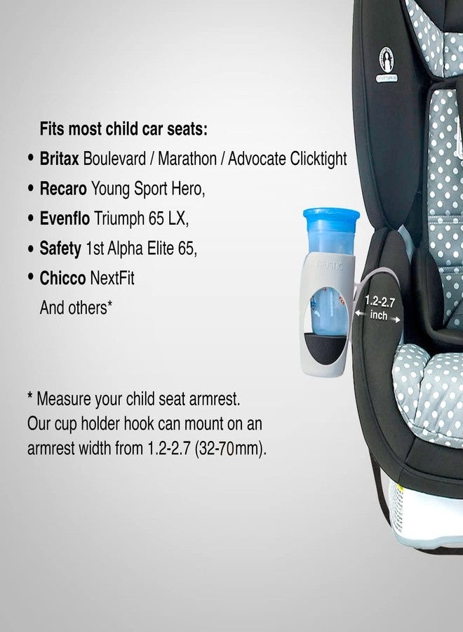 Trustic - Child Cup Holder for Convertible Car Seats - Compatible with Britax ClickTight Marathon, Boulevard, Advocate Car Seats - Image 5